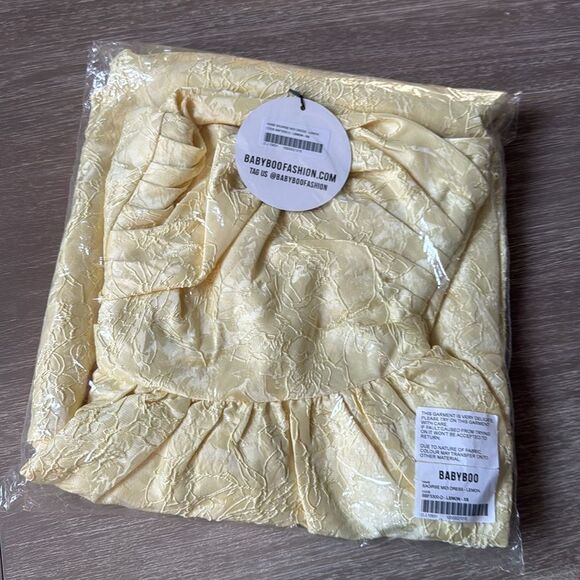 Babyboo SAOIRSE MIDI DRESS - LEMON size XS NWT in packaging - Picture 4 of 6